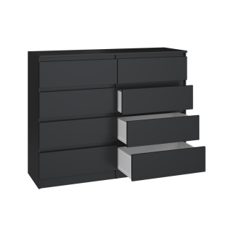 Komoda czarna KOM-907-CZERN-MAT