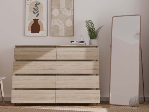 Komoda duża 140 cm dąb sonoma KOM-908-SON