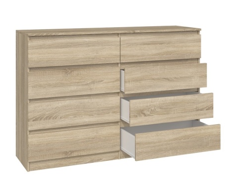 Komoda duża 140 cm dąb sonoma KOM-908-SON