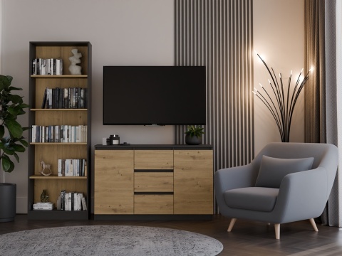 Komoda duża do salonu KOM-912-ANT-ART