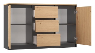 Komoda na ciuchy 120cm KOM-912-ANT-ART-BA