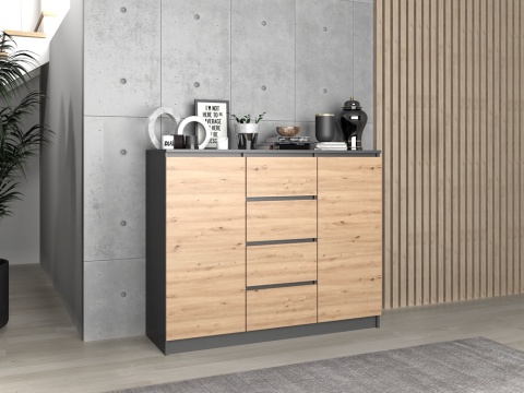 Komoda z szufladami i drzwiczkami KOM-913-ANT-ART