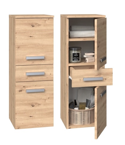 Mała szafka łazienkowa dąb artisan LAZ-1318-ART
