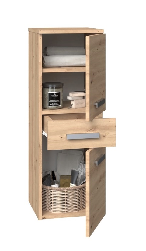 Mała szafka łazienkowa dąb artisan LAZ-1318-ART