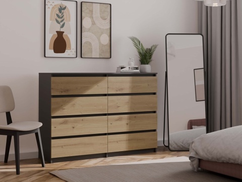 Nowoczesna komoda 140cm KOM-908-ANT-ART