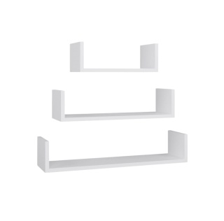 Nowoczesne półki na ścianę białe POL-1101-BIEL-MAT