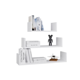 Nowoczesne półki na ścianę białe POL-1101-BIEL-MAT