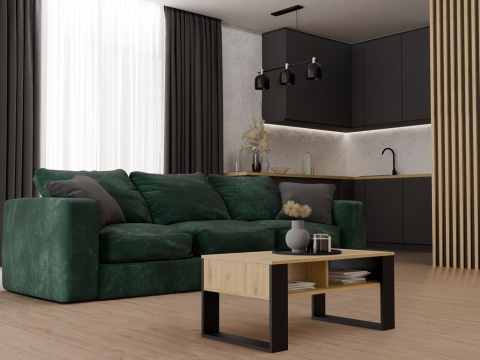 Nowoczesny stolik kawowy STOL-804-ART-CZERN