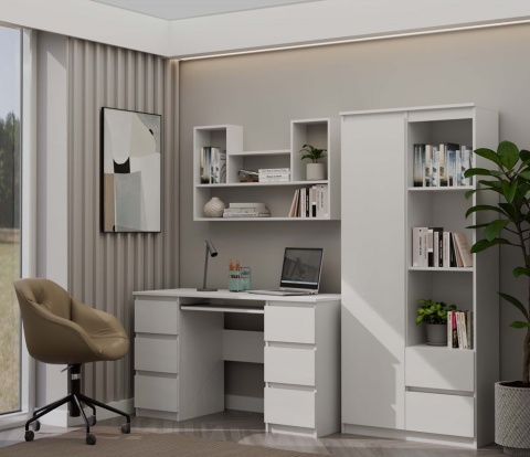 Półka regał wiszący POL-1105-BIEL-MAT