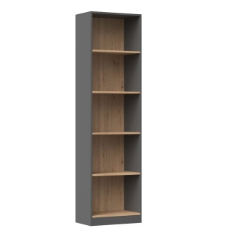 Regał do salonu 50cm antracyt - artisan RE-1402-ANT-ART