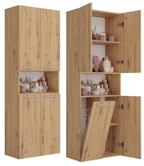 Regal lazienkowy dąb artisan LAZ-1319-ART