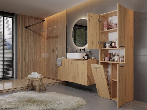 Regal lazienkowy dąb artisan LAZ-1319-ART