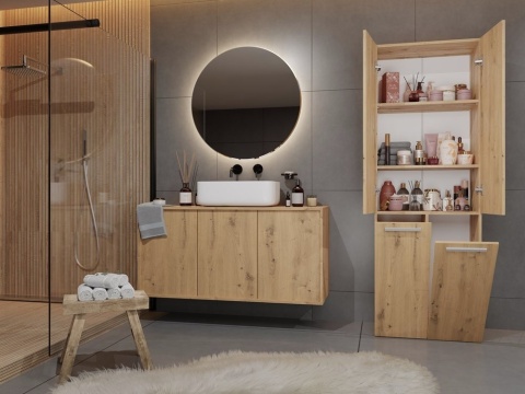 Regał łazienkowy z koszami LAZ-1322-ART