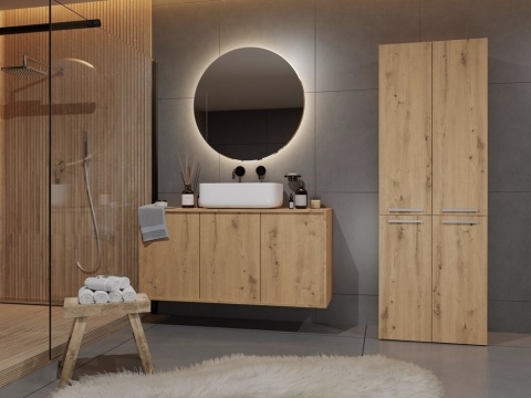 Regał łazienkowy z koszami LAZ-1322-ART