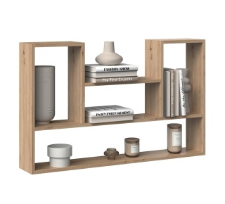 Regał na książki na ścianę dąb artisan POL-1105-ART