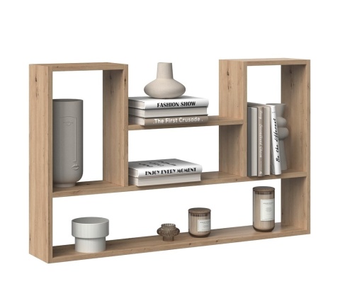 Regał na książki na ścianę dąb artisan POL-1105-ART
