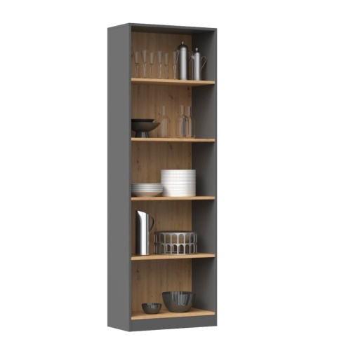 Regał otwarty 60cm antracyt - artisan RE-1403-ANT-ART