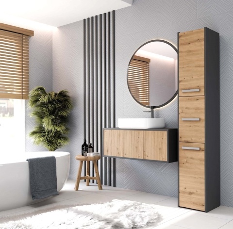 Slupek do lazienki antracyt - artisan LAZ-1310-ANT-ART