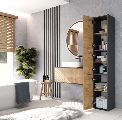 Slupek do lazienki antracyt - artisan LAZ-1310-ANT-ART