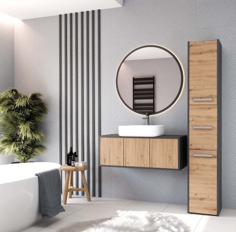 Slupek do lazienki antracyt - artisan LAZ-1310-ANT-ART