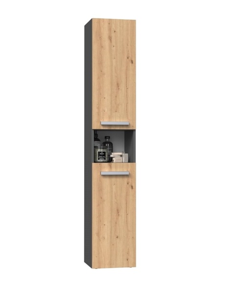 Słupek łazienkowy z koszem na pranie 30 cm LAZ-1315-ANT-ART