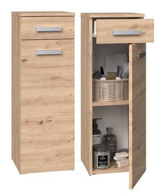 Szafeczka do łazienki dąb artisan LAZ-1317-ART