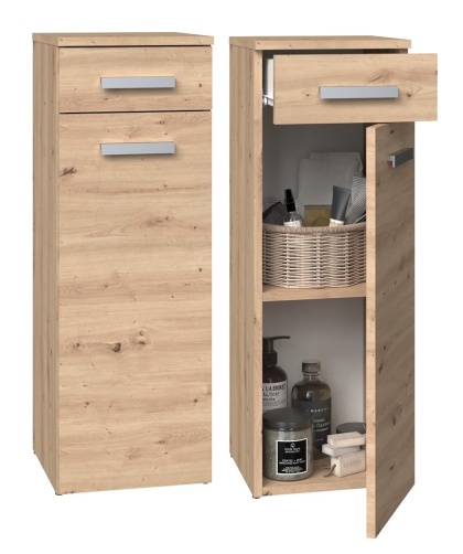 Szafeczka do łazienki dąb artisan LAZ-1317-ART