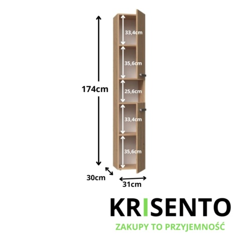 Szafka łazienkowa stojąca 30 cm LAZ-1313-ART