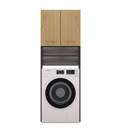 Szafka łazienkowa z miejscem na pralkę LAZ-1302-ANT-ART