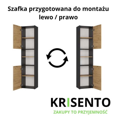 Szafka na plyny do lazienki LAZ-1311-ANT-ART