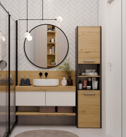 Szafka na plyny do lazienki LAZ-1311-ANT-ART