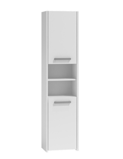 Wąska szafka do łazienki LAZ-1311-BIEL-MAT