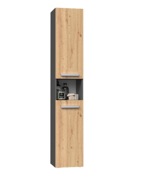 Wąska szafka łazienkowa LAZ-1313-ANT-ART