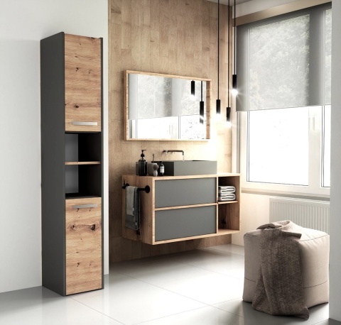 Wąski słupek łazienkowy LAZ-1309-ANT-ART