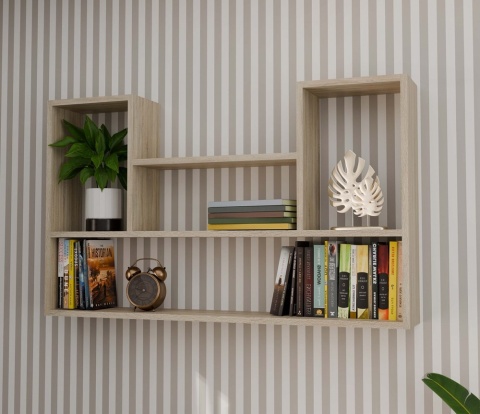 Wisząca półka na kwiaty dąb sonoma POL-1105-SON