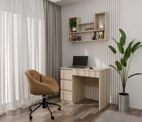 Wisząca półka na kwiaty dąb sonoma POL-1105-SON