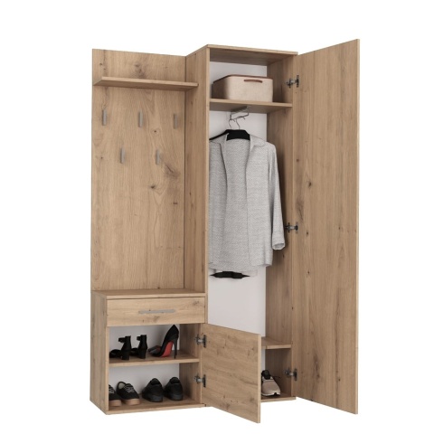 Zestaw mebli do przedpokoju dąb artisan GAR-104-ART