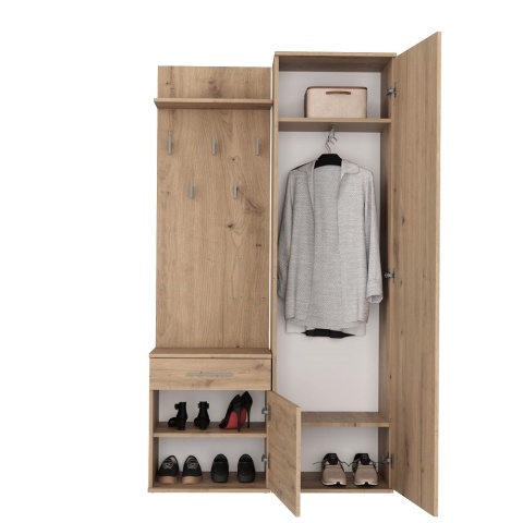 Zestaw mebli do przedpokoju dąb artisan GAR-104-ART