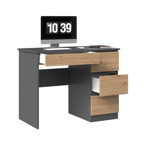 Biurko młodzieżowe BIUR-706-ANT-ART-P