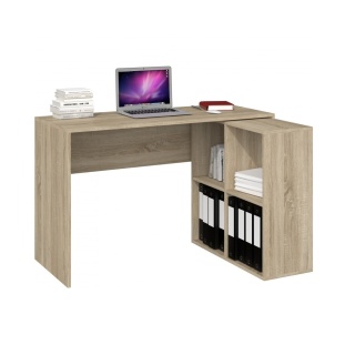 Biurko narożne z regałem dąb sonoma BIUR-702-SON