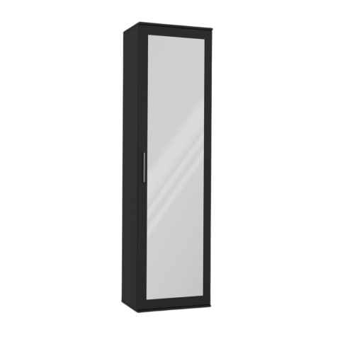 Czarna szafa z lustrem SZAF-1003-CZERN-MAT