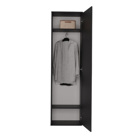 Czarna szafa z lustrem SZAF-1003-CZERN-MAT