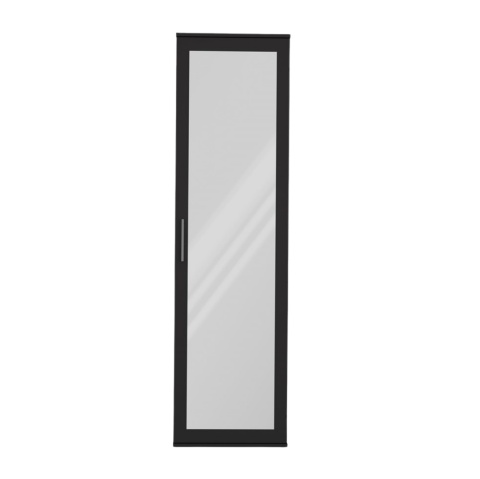 Czarna szafa z lustrem SZAF-1003-CZERN-MAT