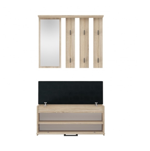 Garderoba z siedziskiem sonoma GAR-106-SON