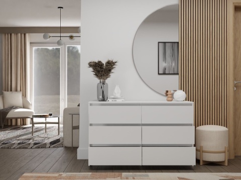 Komoda biała do sypialni KOM-919-BIEL-MAT