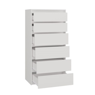 Komoda biała wysoka KOM-917-BIEL-MAT