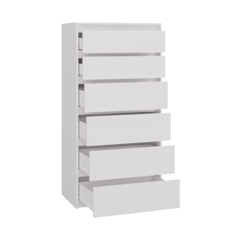 Komoda biała wysoka KOM-917-BIEL-MAT