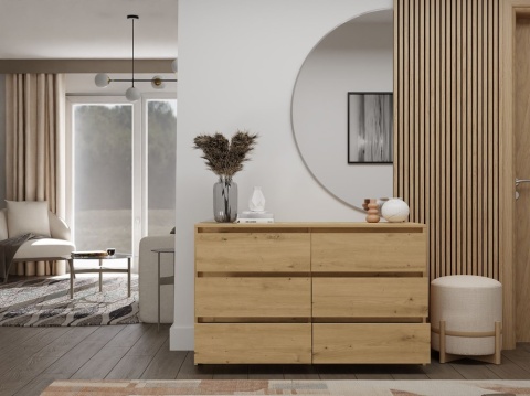 Komoda niska długa dąb artisan KOM-919-ART