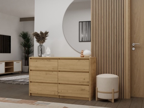 Komoda niska długa dąb artisan KOM-919-ART