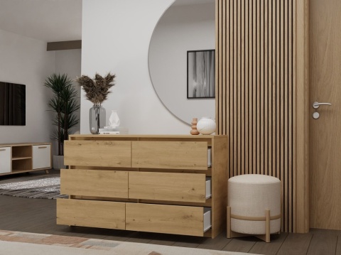 Komoda niska długa dąb artisan KOM-919-ART